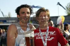 Der erste Christian Dirscherl und der zweite Andre Green beim Ingolstädter Halbmarathon 2010