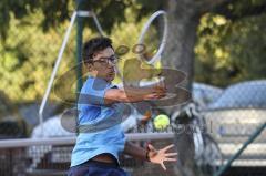 Tennis - Stadtmeisterschaft Ingolstadt -  Saison 2023/2024 - Finale Herren - Malik Elio Sayeed DJK Ingolstadt - Foto: Meyer Jürgen