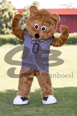 American Football - Ingolstadt Dukes - Saison 2021/2022 - Fotoshooting - Portraits - Happy Bear, Maskottchen