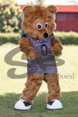 American Football - Ingolstadt Dukes - Saison 2021/2022 - Fotoshooting - Portraits - Happy Bear, Maskottchen