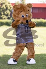 American Football - Ingolstadt Dukes - Saison 2021/2022 - Fotoshooting - Portraits - Happy Bear, Maskottchen