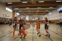 Basketball - Frauen -  Saison 2026/27 - TSV Etting Ingolstadt - TSV Wasserburg 2 - Shimokawa Riho orange Etting #13 - Komada Martina orange Etting  rechts - Foto: Meyer Jürgen