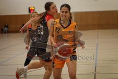 Basketball - Frauen -  Saison 2026/27 - TSV Etting Ingolstadt - TSV Wasserburg 2 - Köck Julia schwarz Wasserburg - Graf Clara orange Etting  - Foto: Meyer Jürgen