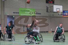 Rollstuhlbasketball —  Saison 2023/24 - Schanzer Wheelys - SV Reha Augsburg - Sebastian Riesinger Schanzer Wheelys  Schanzer Wheelys  - Simona Ladzig #25 Augsburg - Foto: Meyer Jürgen