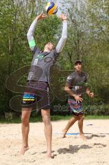 BVV Beach Masters (Kat.2) Ingolstadt Männer -  - Saison 2022/2023 - Kim  Huber (Nr.1 - Beach4u) rechts - Jastrow Lauritz (Nr.2 - Beach4u) links - Foto: Meyer Jürgen