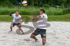 BVV Beach Masters (Kat 2) Ingolstadt - Kim Huber Beach4U - Janek Etzold TSV Zirndorf - Spielpartner von Kim Huber links - Foto: Jürgen Meyer