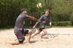 BVV Beach Masters (Kat.2) Ingolstadt Männer -  - Saison 2022/2023 - Kim  Huber (Nr.1 - Beach4u) links - Jastrow Lauritz (Nr.2 - Beach4u) rechts - Foto: Meyer Jürgen