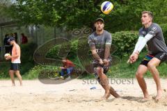 BVV Beach Masters (Kat.2) Ingolstadt Männer -  - Saison 2022/2023 - Kim  Huber (Nr.1 - Beach4u) links - Jastrow Lauritz (Nr.2 - Beach4u) rechts - Foto: Meyer Jürgen