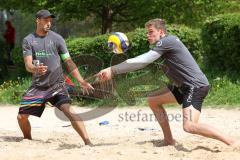 BVV Beach Masters (Kat.2) Ingolstadt Männer -  - Saison 2022/2023 - Kim  Huber (Nr.1 - Beach4u) links - Jastrow Lauritz (Nr.2 - Beach4u) rechts - Foto: Meyer Jürgen