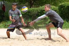 BVV Beach Masters (Kat.2) Ingolstadt Männer -  - Saison 2022/2023 - Kim  Huber (Nr.1 - Beach4u) links - Jastrow Lauritz (Nr.2 - Beach4u) rechts - Foto: Meyer Jürgen