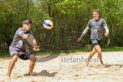 BVV Beach Masters (Kat.2) Ingolstadt Männer -  - Saison 2022/2023 - Kim  Huber (Nr.1 - Beach4u) links - Jastrow Lauritz (Nr.2 - Beach4u) rechts - Foto: Meyer Jürgen