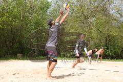 BVV Beach Masters (Kat.2) Ingolstadt Männer -  - Saison 2022/2023 - Kim  Huber (Nr.1 - Beach4u) links - Jastrow Lauritz (Nr.2 - Beach4u) rechts - Foto: Meyer Jürgen