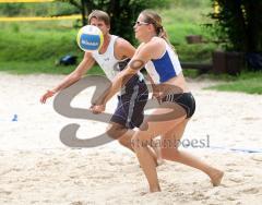 Beachvolleyball - Bayerische Meisterschaften - Mixed - Halbfinale - Nomcyk, Wehe (München) gegen Dietrich, Beyersdorff (Coburg).