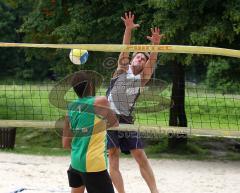Beachvolleyball - Bayerische Meisterschaften - Mixed - Halbfinale - Nomcyk, Wehe (München) gegen Dietrich, Beyersdorff (Coburg).