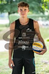 Beachvolleyball Turnier - BVV Beach Cup Ingolstadt - Tobias Besenböck  (schwarzes Trikot) ASV Dachau