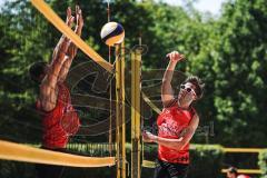 Beachvolleyball Turnier - BVV Beach Cup Ingolstadt - Spielszenen Männer