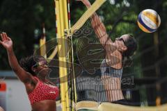 Beachvolleyball Turnier - BVV Beach Cup Ingolstadt - Spielszenen Damen