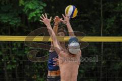 Beachvolleyball Turnier - BVV Beach Cup Ingolstadt - Kim Huber (blaues Trikot) Ingolstadt