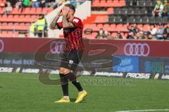 3.Liga - Saison 2022/2023 - FC Ingolstadt 04 -  SV Meppen - Patrick Schmidt (Nr.9 - FCI) mit einer vergebenen Torchance - enttäuscht - Foto: Meyer Jürgen