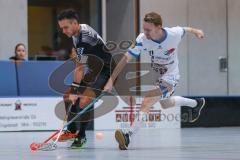2. Floorball Bundesliga Süd/West - Schanzer Ducks ESV - FC Rennsteig Avalanche, 11:3; Zweikampf Kampf um den Ball Oliver Beer (12 Ducks)