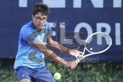 Tennis - Stadtmeisterschaft Ingolstadt -  Saison 2023/2024 - Finale Herren - Malik Elio Sayeed DJK Ingolstadt - Foto: Meyer Jürgen