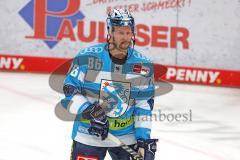 Penny DEL - Eishockey - Saison 2021/22 - ERC Ingolstadt - Adler Mannheim - Daniel Pietta (#86 ERCI) beim warm machen -  Foto: Jürgen Meyer