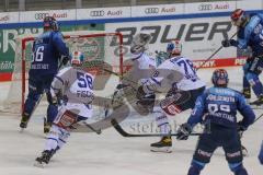 DEL - Eishockey - Saison 2020/21 - ERC Ingolstadt - Schwenninger Wild Wings - Daniel Pietta (#86 ERCI) - Joakim Eriksson Torwart (#60 Schwenningen) - Foto: Jürgen Meyer