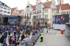 ERC Ingolstadt - Vizemeisterschaftsfeier am Rathausplatz - Saison 2022/2023 - Foto: Meyer Jürgen