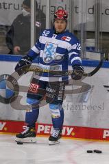 DEL - Eishockey - Saison 2020/21 - ERC Ingolstadt - Augsburger Panther - Petrus Palmu (#52 ERCI) beim warm machen - Foto: Jürgen Meyer