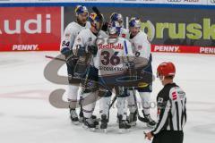 Penny DEL - Eishockey - Saison 2021/22 - ERC Ingolstadt - Red Bull München - Der 0:2 Führungstreffer durch Maximilian Daubner (#70 München) -  Foto: Jürgen Meyer