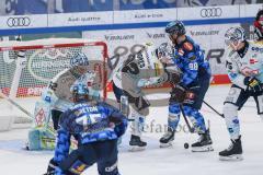 DEL; ERC Ingolstadt - Dresdner Eislöwen; Torchance verpasst Abbandonato Peter (98 ERC) Andres Tomas (92 DDE) Torwart Schwendener Janick ( DDE)