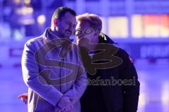 DEL; ERC Ingolstadt - Dresdner Eislöwen; ehemalige Spieler Stephan Retzer und Christoph Gawlik