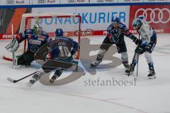 DEL - Vorbereitungsspiel - Saison 2021/22 - ERC Ingolstadt - Rytiri Kladno - Bow Landon Torwart (#29 Rytiri Kladno) - Pitule Tomas (#10 Rytiri Kladno) - Wojciech Stachowiak (#19 ERCI) - Foto: Meyer Jürgen