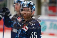 Penny DEL - Eishockey - Saison 2021/22 - ERC Ingolstadt - Krefeld Pinguine - David Warsofsky (#55 ERCI) - nach dem Spiel -  Foto: Jürgen Meyer