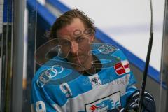Penny DEL - Eishockey - Saison 2021/22 - ERC Ingolstadt - Krefeld Pinguine - Frederik Storm (#9 ERCI) nach dem  warm machen -  Foto: Jürgen Meyer