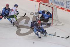 DEL - Eishockey - Saison 2020/21 - ERC Ingolstadt - Augsburger Panther - Fabio Wagner (#5 ERCI) - Nicolas Daws Torwart (#35 ERCI) - Foto: Jürgen Meyer