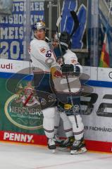 Penny DEL - Eishockey - Saison 2021/22 - ERC Ingolstadt - Red Bull München - Der 1:4 Führungstreffer durch Philip Gogulla (#87 München) - Foto: Jürgen Meyer