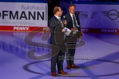 DEL - Vorbereitungsspiel - Saison 2021/22 - ERC Ingolstadt - Rytiri Kladno - Claudius Rehbein  und Claus Liedy (Geschäftsführer ERCI) - Foto: Jürgen Meyer