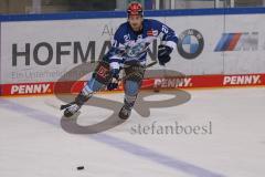 DEL - Eishockey - Saison 2020/21 - ERC Ingolstadt - Augsburger Panther - Wayne Simpson (#21 ERCI)  beim warm machen - Foto: Jürgen Meyer