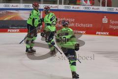 DEL - Eishockey - Saison 2020/21 - ERC Ingolstadt - Nürnberg Ice Tigers  - Der 3:0 Treffer durch Samuel Soramies (#28 ERCI) - jubel -  Foto: Jürgen Meyer