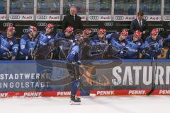 DEL - Eishockey - Saison 2020/21 - ERC Ingolstadt - EHC Red Bull München - Brandon Defazio (#24 ERCI) trifft beim Penaltyschiessen zum Siegtreffer 3:2 - jubel - Foto: Jürgen Meyer