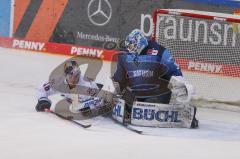 DEL - Eishockey - Saison 2020/21 - ERC Ingolstadt - EHC Red Bull München - #e18# - Michael Garteig Torwart (#34 ERCI) - Foto: Jürgen Meyer