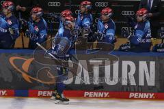 DEL - Eishockey - Saison 2020/21 - ERC Ingolstadt - Krefeld Pinguine - Der 2:1 Führungstreffer durch Daniel Pietta (#86 ERCI) - jubel - Foto: Jürgen Meyer