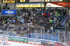Penny DEL - Eishockey - Saison 2021/22 - ERC Ingolstadt - Fishtown Pinguin Bremerhaven - Fankurve - Fans - Choreo - Banner -  Foto: Jürgen Meyer