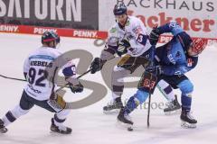 DEL - ERC Ingolstadt - Eisbären Berlin - Playoffs HF - Ryan Kuffner (12 - ERC) Marcel Noebels (Nr.92 - Eisbären Berlin) Leonhard Pföderl (Nr.93 - Eisbären Berlin)