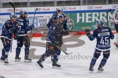 DEL - Eishockey - ERC Ingolstadt - Eisbären Berlin - Tor Jubel Treffer Louis-Marc Aubry (11 - ERC) Wayne Simpson (21 - ERC) Fabio Wagner (5 - ERC) Ben Marshall (45 - ERC) Chris Bourque (77 - ERC)