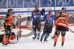 DEL; ERC Ingolstadt - Grizzlys Wolfburg; Tor Jubel Treffer Charles Bertrand (Nr.33 - ERC)