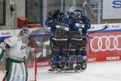 Penny DEL - Eishockey - Saison 2021/22 - ERC Ingolstadt - Augsburger Panther -  Der 2:0 Führungstreffer durch Frederik Storm (#9 ERCI)  - jubel  - Foto: Stefan Bösl