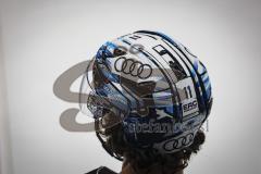 Im Bild: Helm von Louis-Marc Aubry (#11 ERCI)

