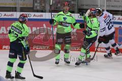 DEL - Eishockey - Saison 2020/21 - ERC Ingolstadt - Nürnberg Ice Tigers  - Der 4:0 Treffer durch Mathew Bodie (#22 ERCI) - jubel - Foto: Jürgen Meyer